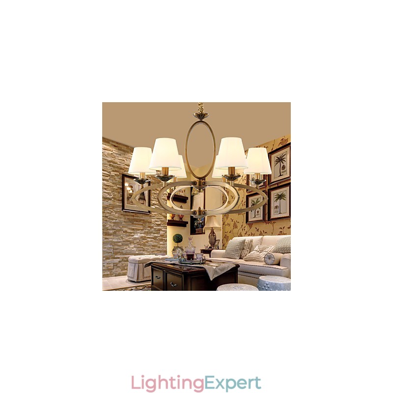 Rustic Lodge Vintage Mini Style Electroplated Metal Chandelier