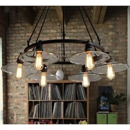 Traditional Classic Vintage Retro Lantern Country Mini Style Painting Metal Pendant Light Dining