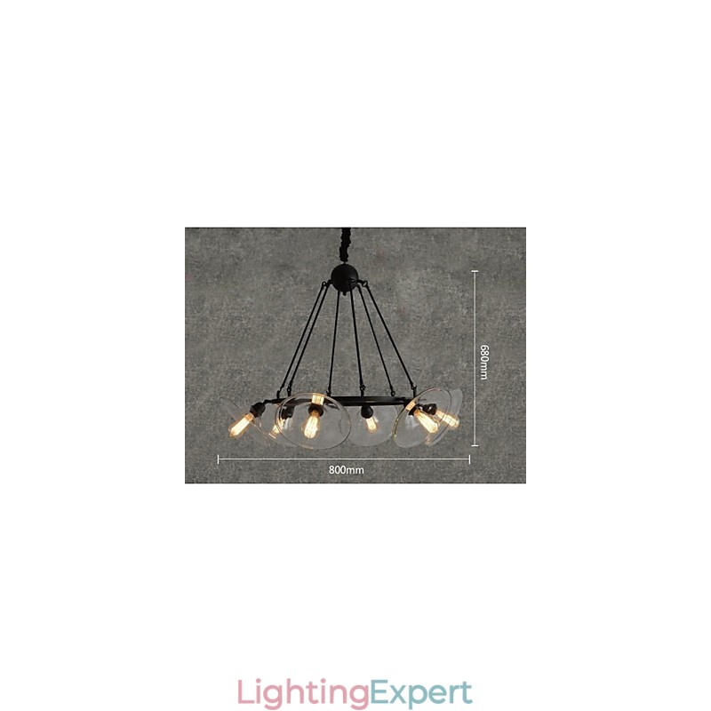 Traditional Classic Vintage Retro Lantern Country Mini Style Painting Metal Pendant Light Dining