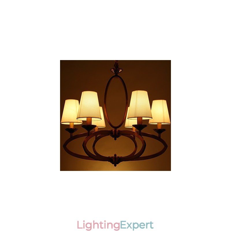 Rustic Lodge Vintage Mini Style Electroplated Metal Chandelier