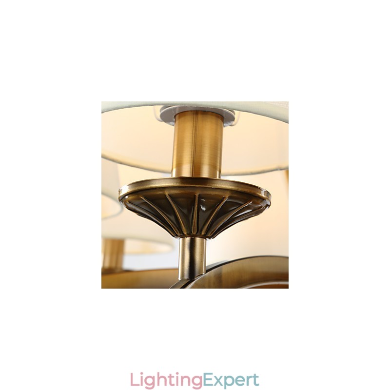 Rustic Lodge Vintage Mini Style Electroplated Metal Chandelier