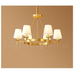 Pure Brass Round Chandelier Pendant Light Traditional Classic