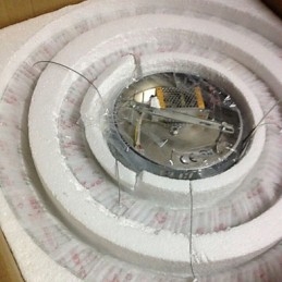 Pendant Lamps Ceiling Light Chandelier Lighting Round 4 Rings Large Ring Amber Crystal and Other Clear Crystal