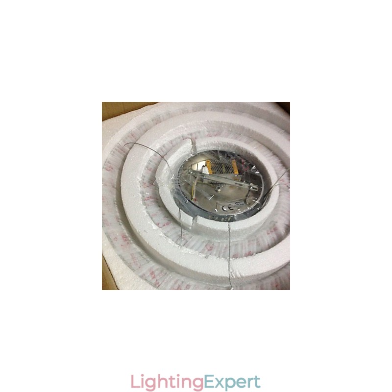 Pendant Lamps Ceiling Light Chandelier Lighting Round 4 Rings Large Ring Amber Crystal and Other Clear Crystal