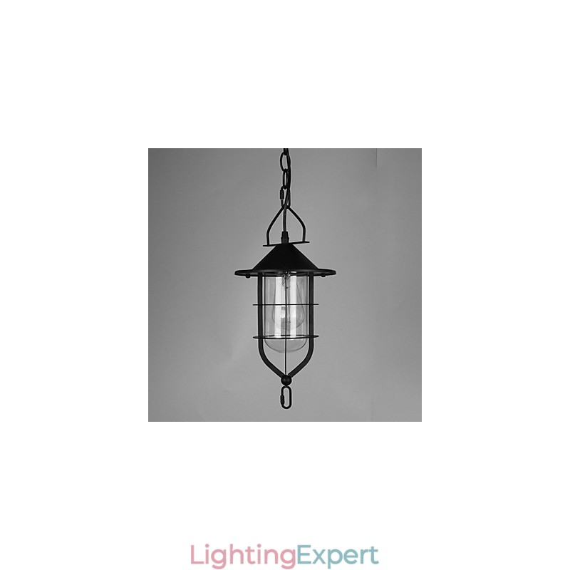 Vintage Country Painting Metal Pendant Light Garage
