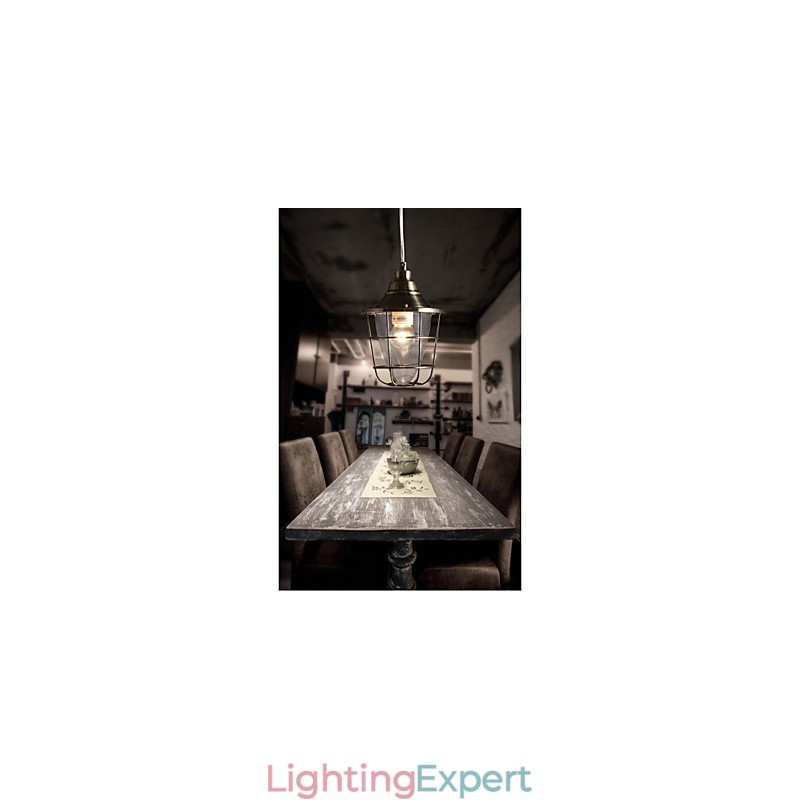 Retro Mini Style Electroplated Metal Pendant Light