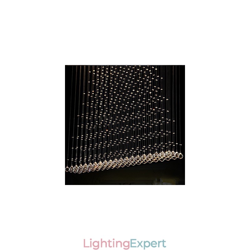 K9 Crystal Pendant Lamp Hanging Wire Chandelier Lighting Ceiling Light Indoor Café