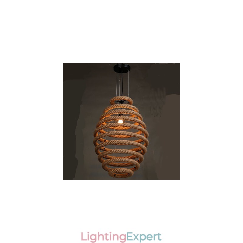 American Country Hemp Honeycomb Chandelier