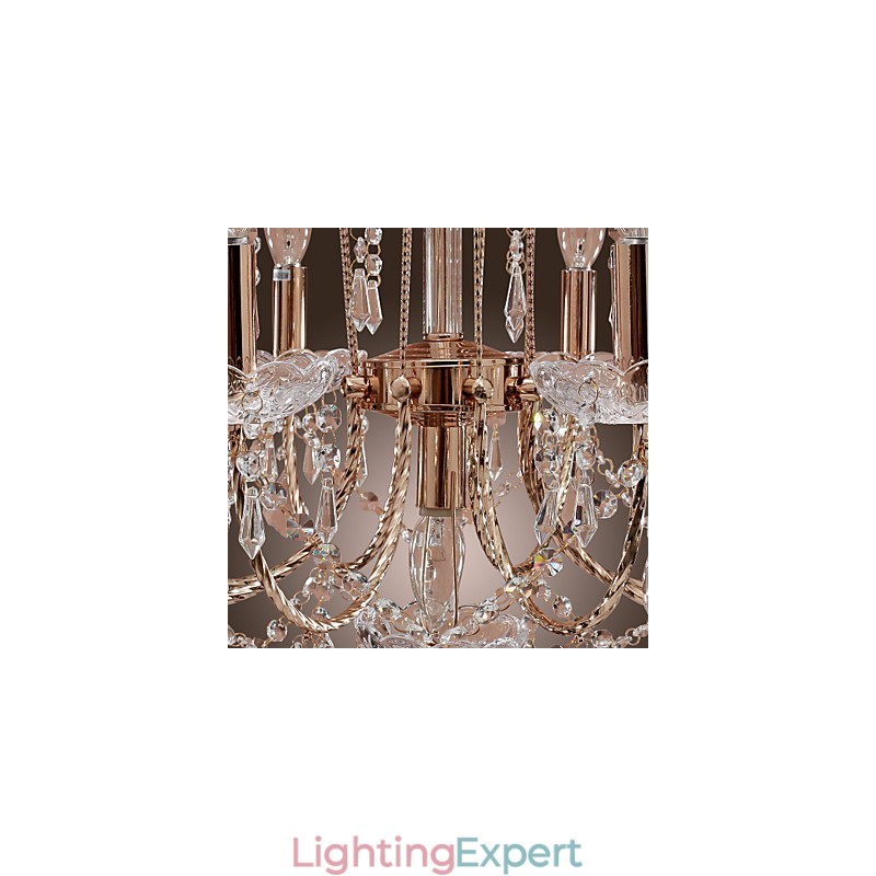 Elegant Crystal Chandelier with 9 Lights