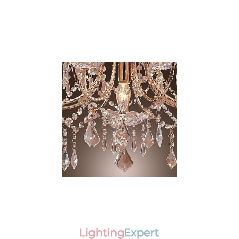 Elegant Crystal Chandelier with 9 Lights