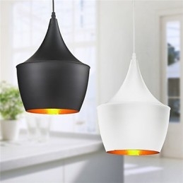Pendant Light Retro Vintage Tom Dixon Design Black White Type Cafe pendant lamps