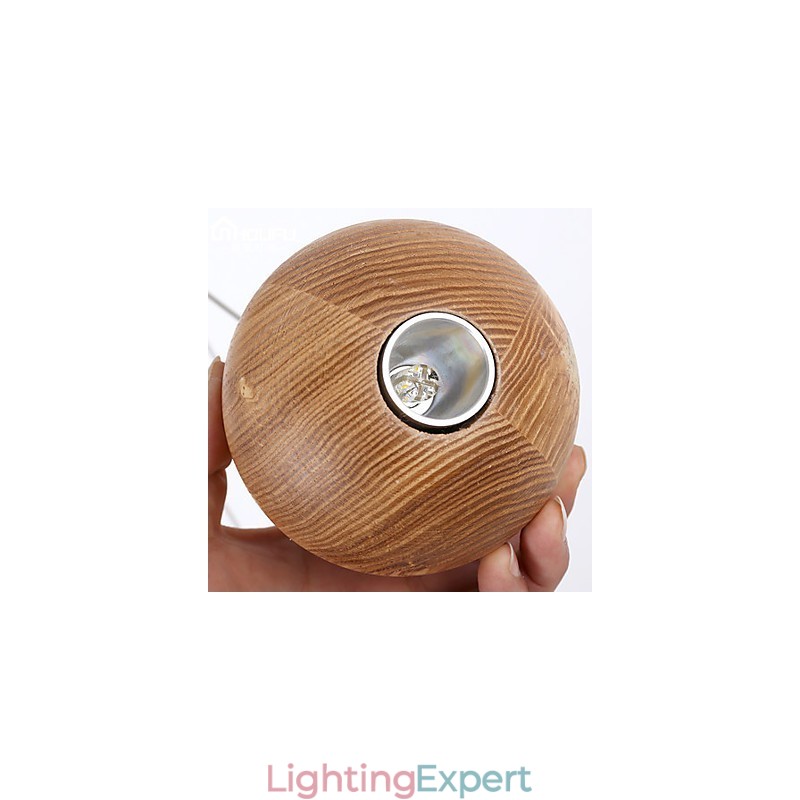 Pendant Lights Mini Style Lantern Wood Bamboo