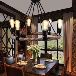 Chandelier Pendant Light Mini Style Rustic Lodge Metal
