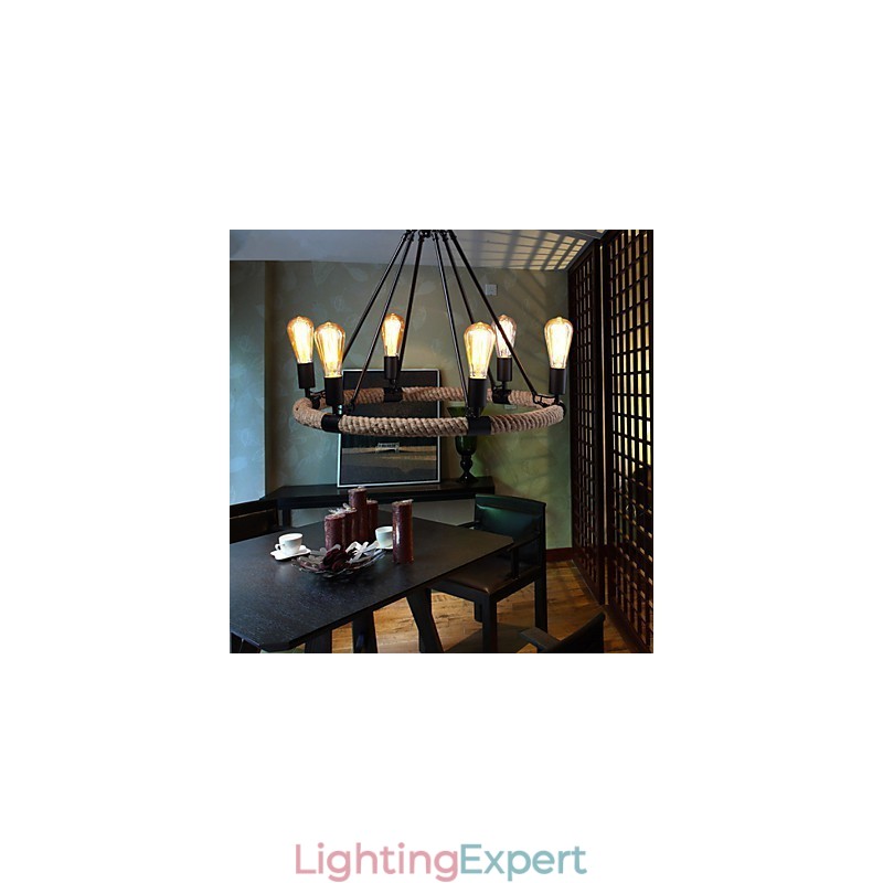 Chandelier Pendant Light Mini Style Rustic Lodge Metal
