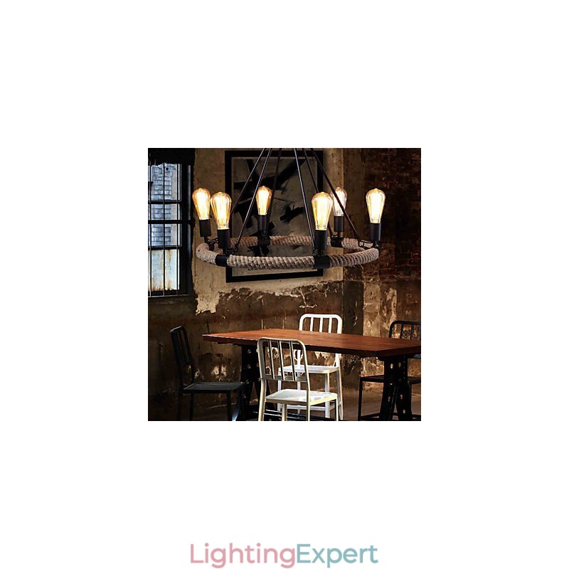 Chandelier Pendant Light Mini Style Rustic Lodge Metal