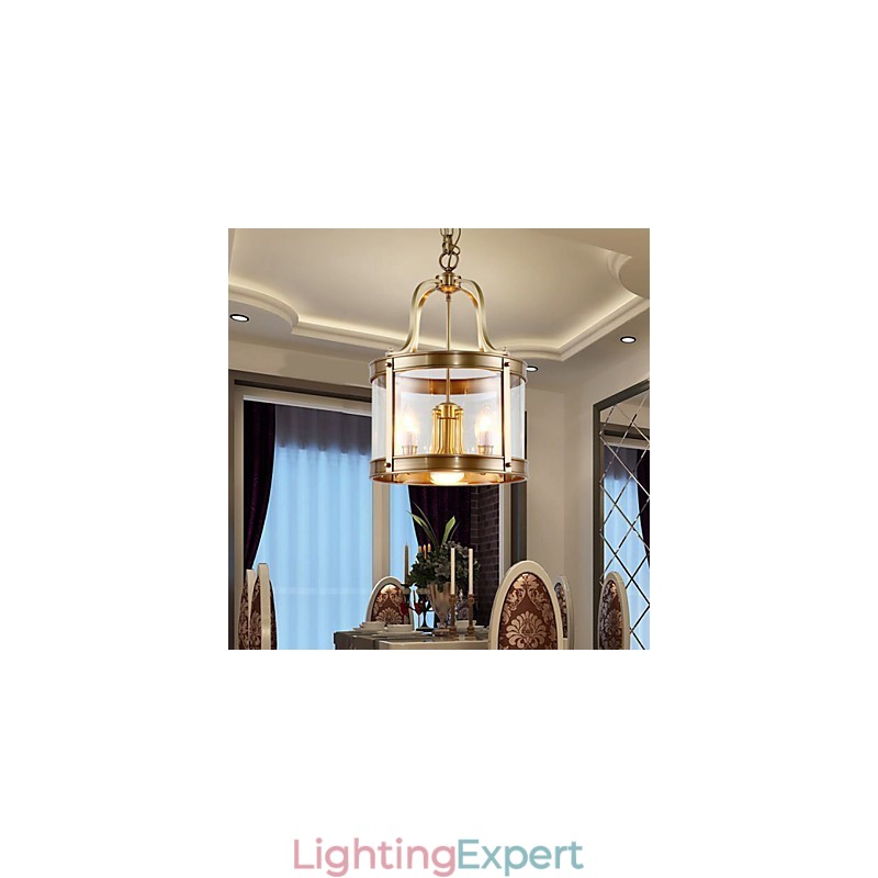 Pendant Lights Crystal Mini Style Traditional Classic Metal