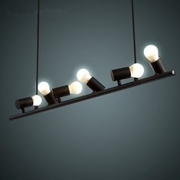 Vintage Retro Mini Style Painting Metal Pendant Light