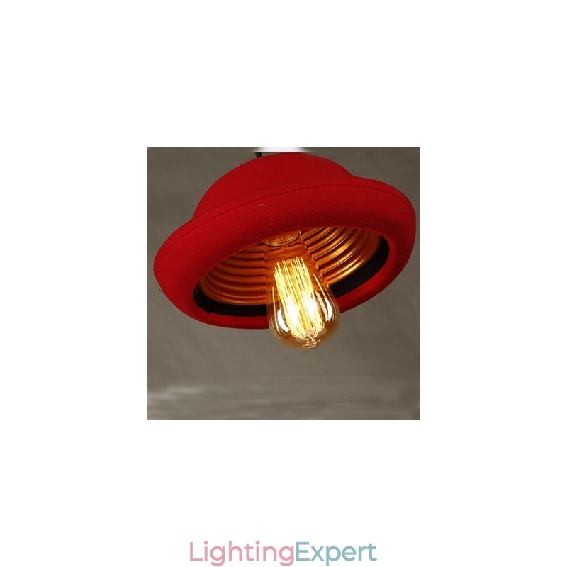 Hat Pendant Cafe Design Black Chandelier