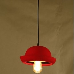 Hat Pendant Cafe Design Black Chandelier
