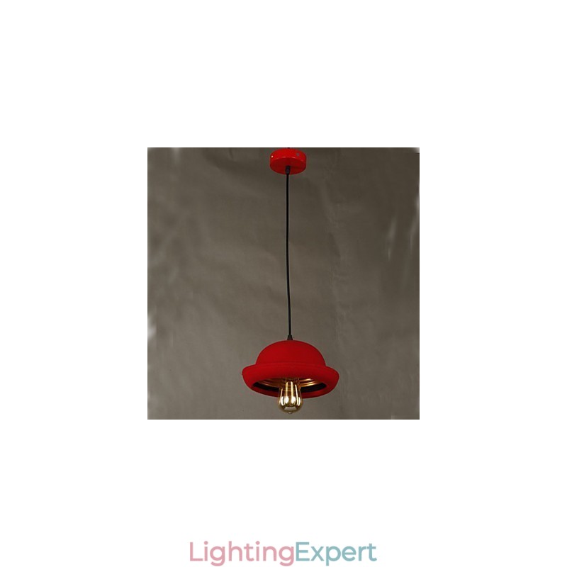Hat Pendant Cafe Design Black Chandelier