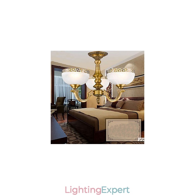 Full Copper lamp Marble Dining Original Modern Copper Chandelier