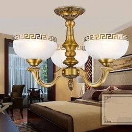 Full Copper lamp Marble Dining Original Modern Copper Chandelier