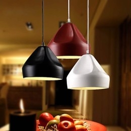 Vintage Retro Mini Style Painting Metal Pendant Light