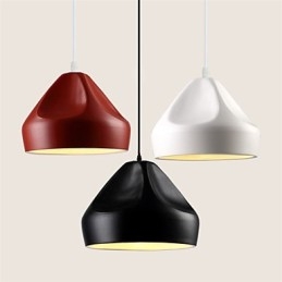 Vintage Retro Mini Style Painting Metal Pendant Light