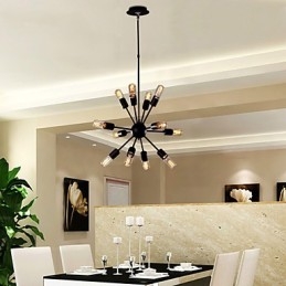 Avant Garde Iron Chandelier with 12 Lights