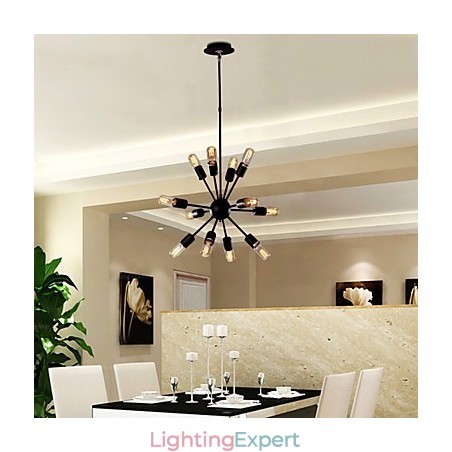 Avant Garde Iron Chandelier with 12 Lights Avant Garde Iron Chandelier with 12 Lights