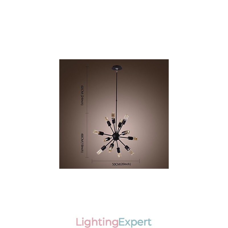 Avant Garde Iron Chandelier with 12 Lights