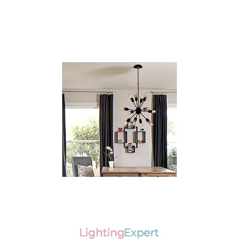 Avant Garde Iron Chandelier with 12 Lights
