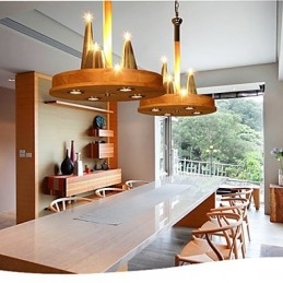 American Warm Stylish solid Wood Pendant