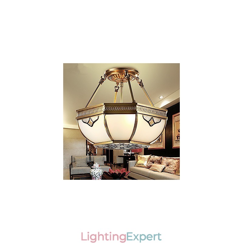 Pendant Lights Crystal Mini Style Traditional Classic Metal