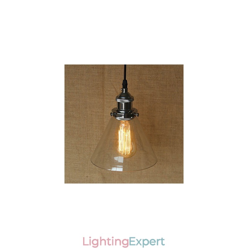 Traditional Classic Vintage Retro Country Globe Pendant Light