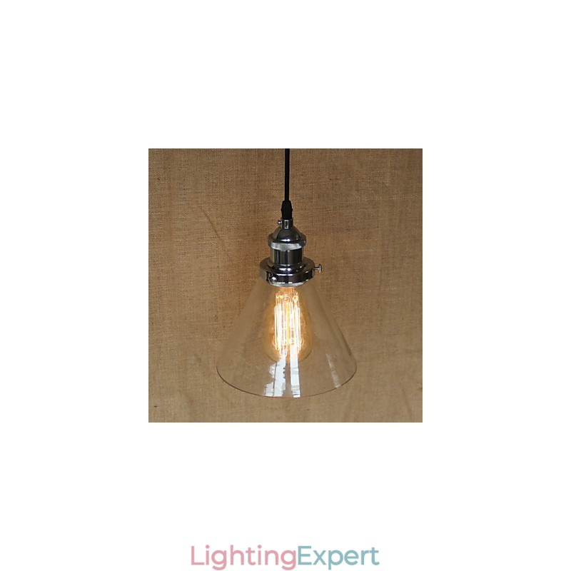 Traditional Classic Vintage Retro Country Globe Pendant Light