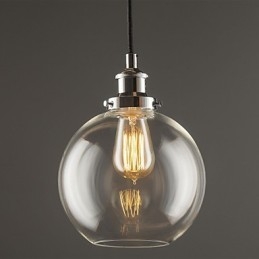 Traditional Classic Vintage Retro Country Globe Pendant Light