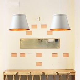 Classic Rustic Lodge Vintage Mini Style Painting Metal Pendant Light