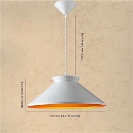 Traditional Vintage Retro Mini Style Painting Metal Pendant Light