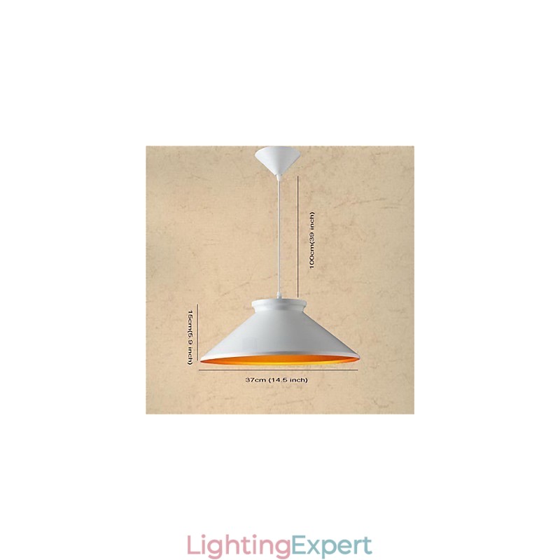 Traditional Vintage Retro Mini Style Painting Metal Pendant Light
