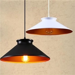 Traditional Vintage Retro Mini Style Painting Metal Pendant Light