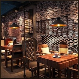 Traditional Vintage Retro Mini Style Painting Metal Pendant Light