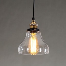 Traditional Classic Vintage Retro Country Globe Pendant Light