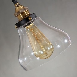 Traditional Classic Vintage Retro Country Globe Pendant Light