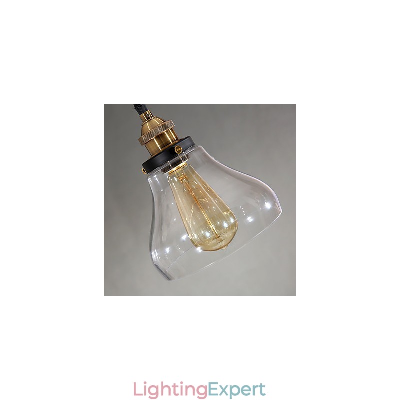 Traditional Classic Vintage Retro Country Globe Pendant Light