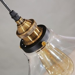 Traditional Classic Vintage Retro Country Globe Pendant Light