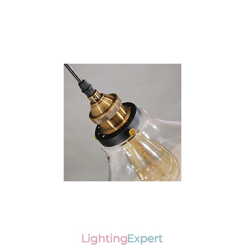 Traditional Classic Vintage Retro Country Globe Pendant Light