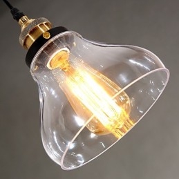 Traditional Classic Vintage Retro Country Globe Pendant Light
