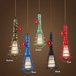 E26 Vintage Pendant Light Waterpipe Design Lights