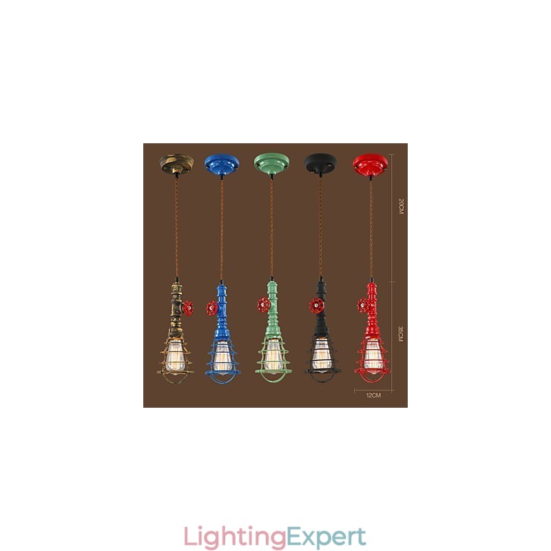 E26 Vintage Pendant Light Waterpipe Design Lights